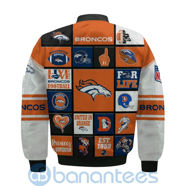 Denver Broncos Custom Name Bomber Jacket Product Photo