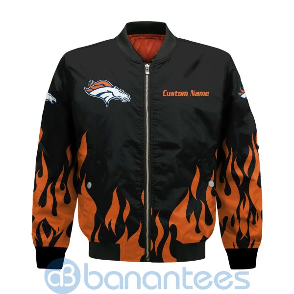 Denver Broncos Football Team Logo Disney Mickey Custom Name Bomber Jacket Product Photo