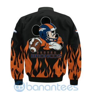 Denver Broncos Football Team Logo Disney Mickey Custom Name Bomber Jacket Product Photo