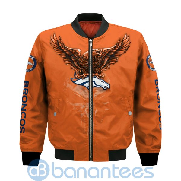 Denver Broncos Logo Eagle Skull Bomber Jacket Product Photo