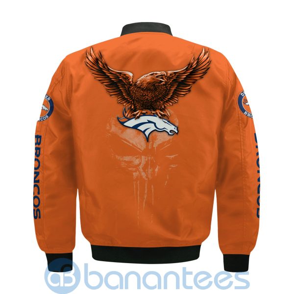 Denver Broncos Logo Eagle Skull Bomber Jacket Product Photo