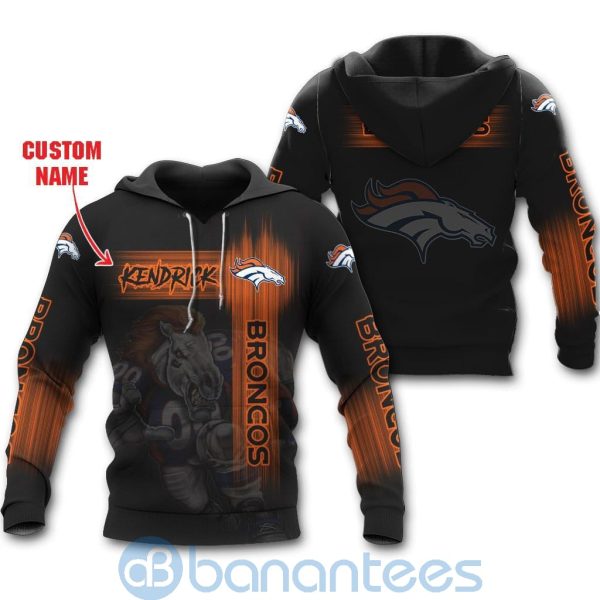 Denver Broncos Mascot Custom Name 3D All Over Printed Shirt Product Photo