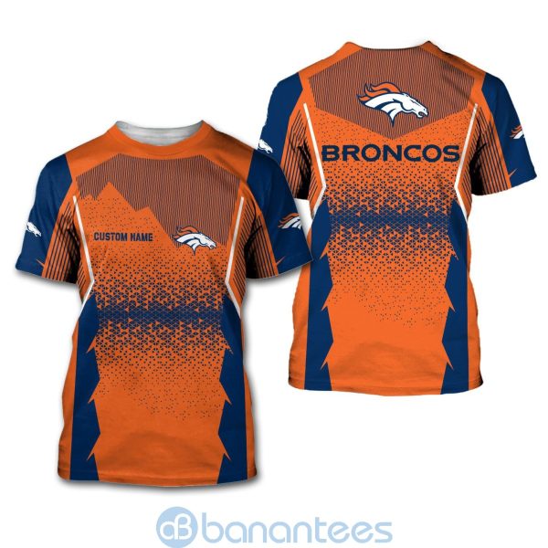 Denver Broncos NFL Football Team Custom Name 3D All Over Printed Shirt For Fans Product Photo