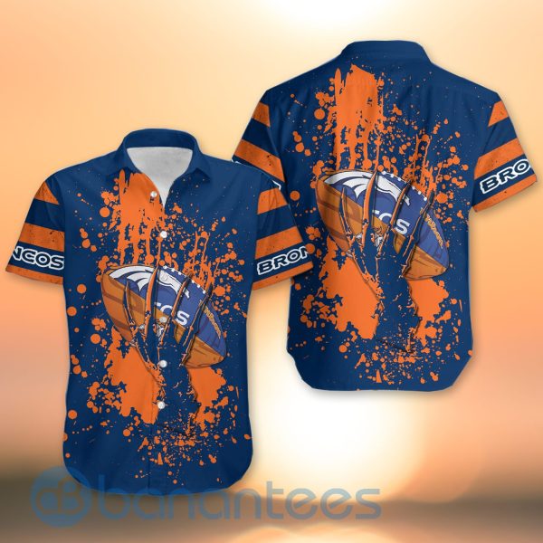 Denver Broncos Skull Hand NFL Football Team Logo Ball 3D All Over Printed Shirt Product Photo