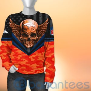 Denver Broncos Skull Wings 3D All Over Printed Shirt Product Photo