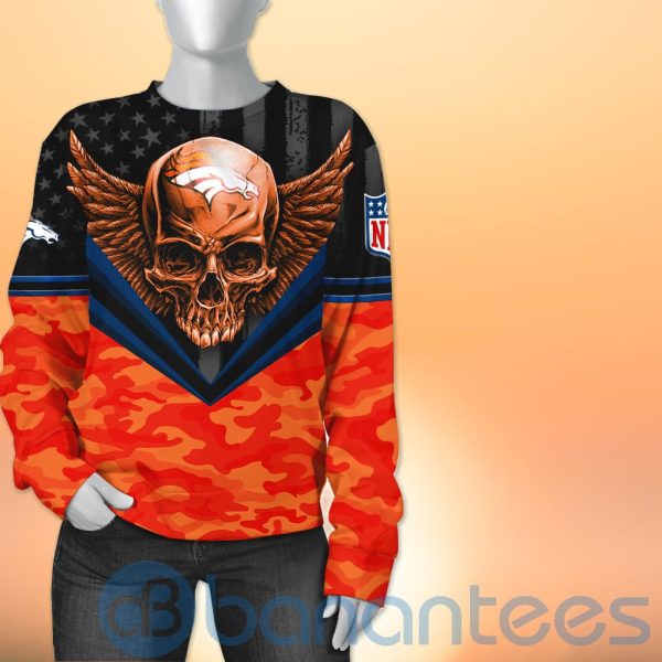 Denver Broncos Skull Wings 3D All Over Printed Shirt Product Photo