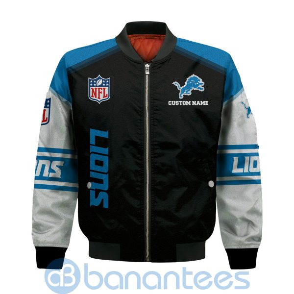 Detroit Lions Custom Name Bomber Jacket Product Photo