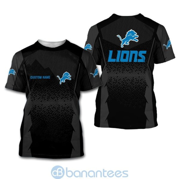 Detroit Lions NFL Football Team Custom Name 3D All Over Printed Shirt Product Photo