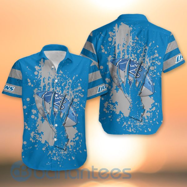 Detroit Lions Skull Hand NFL Football Team Logo Ball 3D All Over Printed Shirt Product Photo