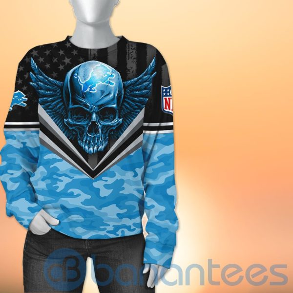 Detroit Lions Skull Wings 3D All Over Printed Shirt Product Photo