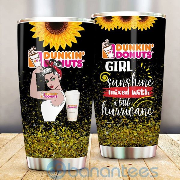 Dunkin' Donut Sunflower Girl Sunshine Mixed With A Little Hurricane Tumbler Product Photo