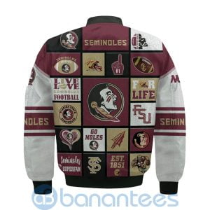 Florida State Seminoles Custom Name Bomber Jacket Product Photo