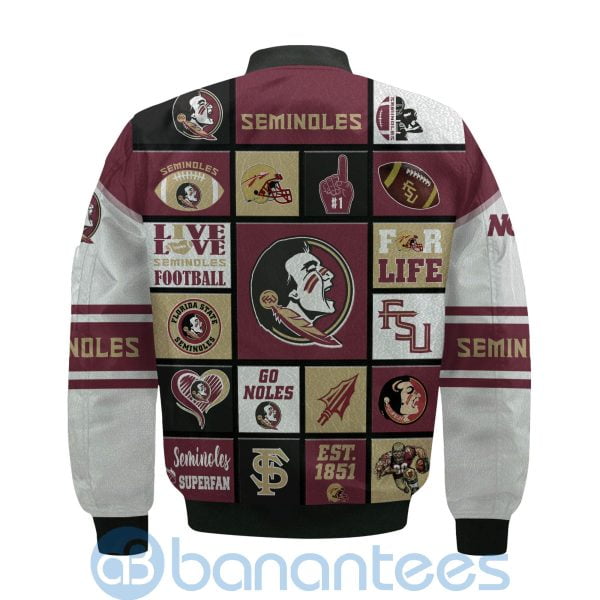 Florida State Seminoles Custom Name Bomber Jacket Product Photo