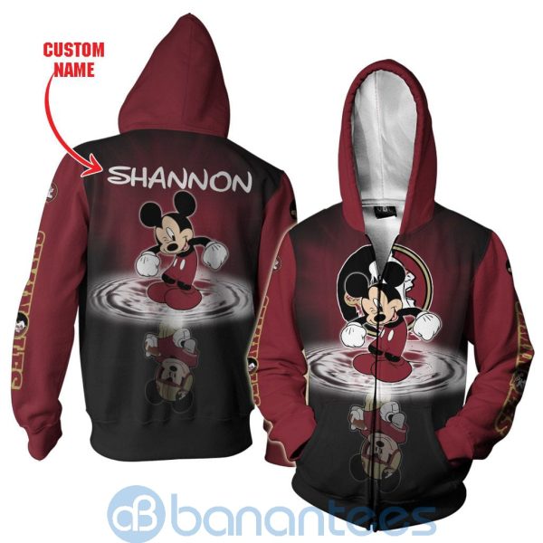 Florida State Seminoles Disney Mickey Mouse In Water Custom Name 3D All Over Printed Shirt Product Photo