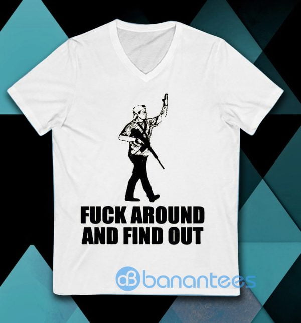 F*ck Around And Find Out Kyle Rittenhouse White T Shirt Product Photo
