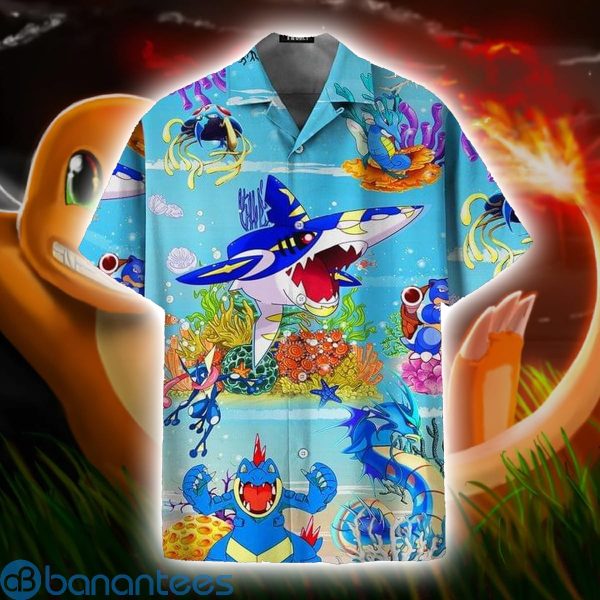 Funny Tee WaterType Pokemon Short Sleeves Hawaiian Shirt Product Photo