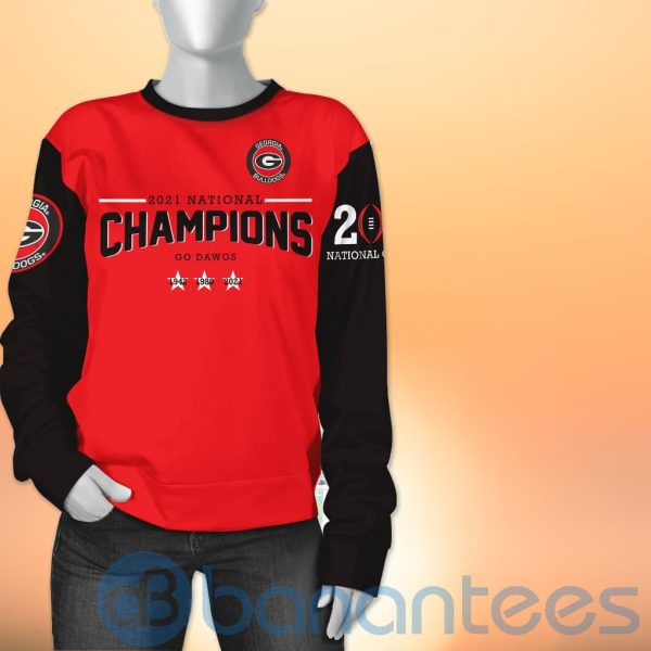 Georgia Bulldogs football National Champions 3D All Over Printed Product Photo