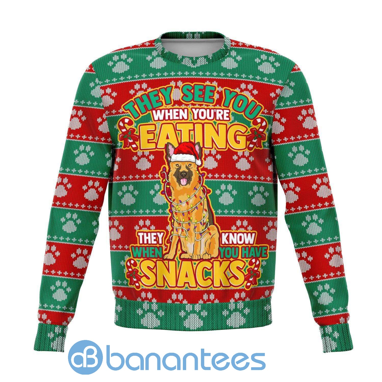 german-shephard-see-you-eating-snacks-merry-christmas-all-over-print-ugly-sweater-1-fpNrG.jpg German Shephard See You Eating Snacks Merry Christmas All Over Print Ugly Sweater Product Photo