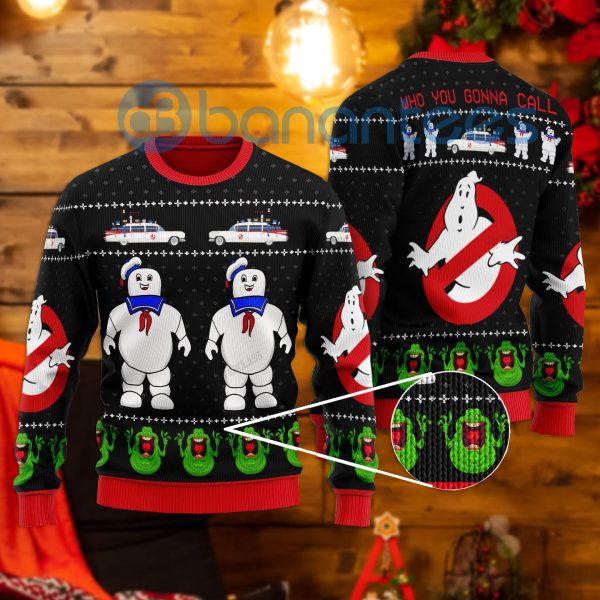 Ghostbusters Happy Halloween Gift All Over Printed Ugly Christmas Sweater Product Photo
