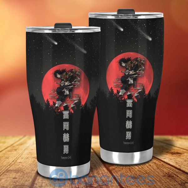 Giyu Tomioka Custom Demon Slayers Anime Red Moon Tumbler Product Photo