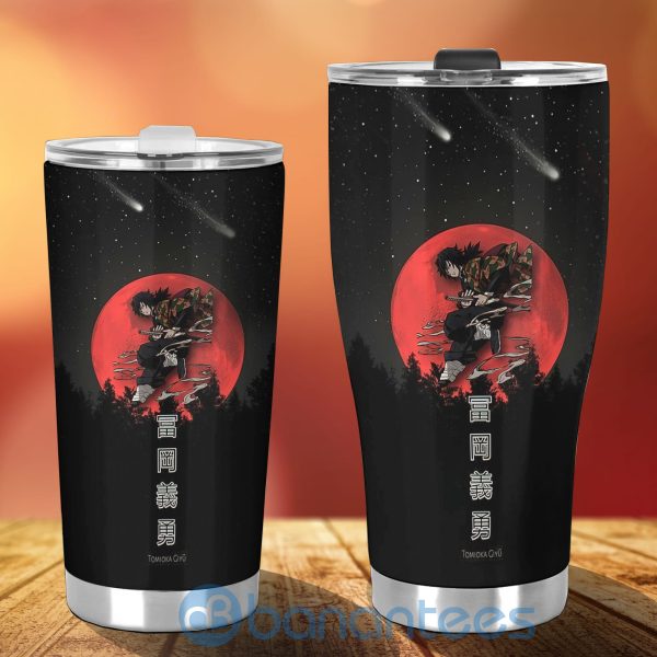 Giyu Tomioka Custom Demon Slayers Anime Red Moon Tumbler Product Photo