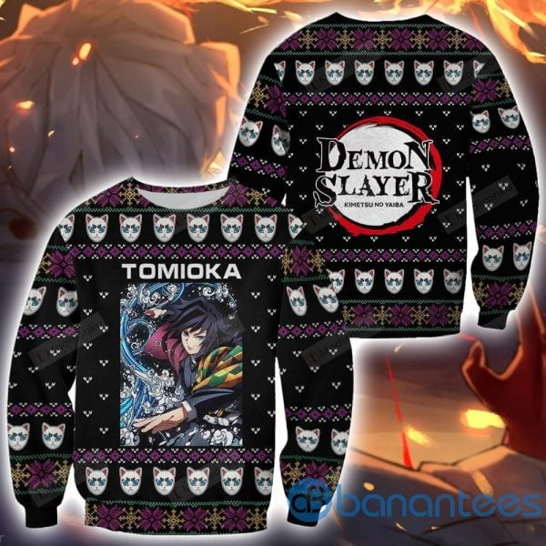 Giyu Tomioka Demon Slayer Ugly Christmas Sweater All Over Printed Shirt Product Photo