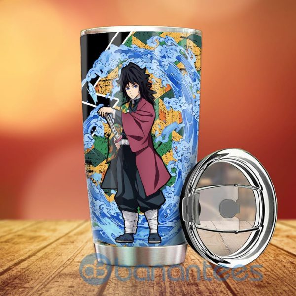 Giyuu Tumbler Custom Water Breathing Skill Demon Slayer Anime For Fans Product Photo