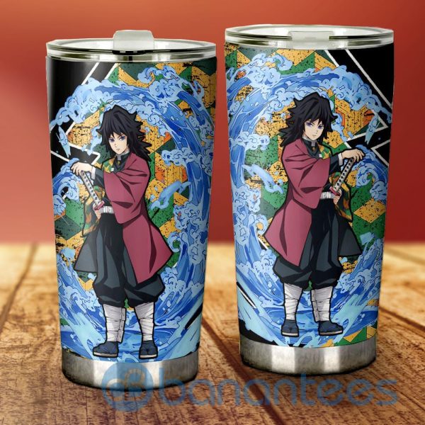 Giyuu Tumbler Custom Water Breathing Skill Demon Slayer Anime For Fans Product Photo