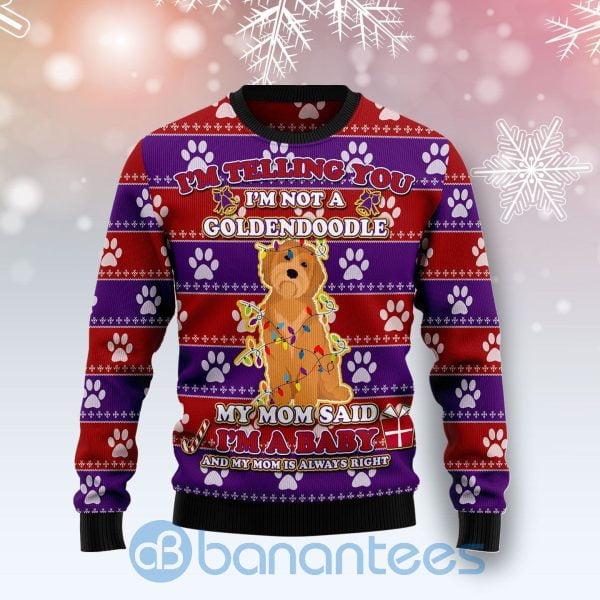 Golden Retrieer Santa Claus Dog Lover All Over Printed Ugly Christmas Sweater Product Photo