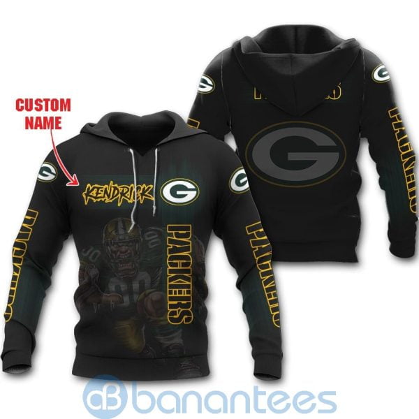 Green Bay Packers Mascot Custom Name 3D All Over Printed Shirt Product Photo