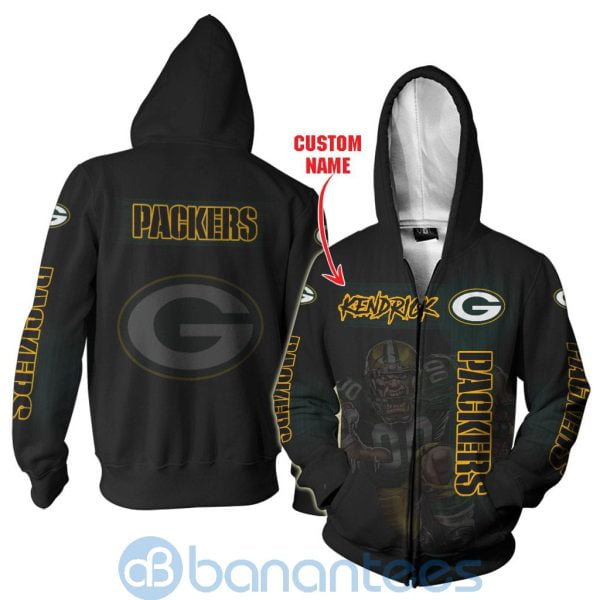 Green Bay Packers Mascot Custom Name 3D All Over Printed Shirt Product Photo