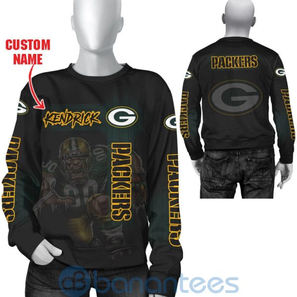 Green Bay Packers Mascot Custom Name 3D All Over Printed Shirt Product Photo