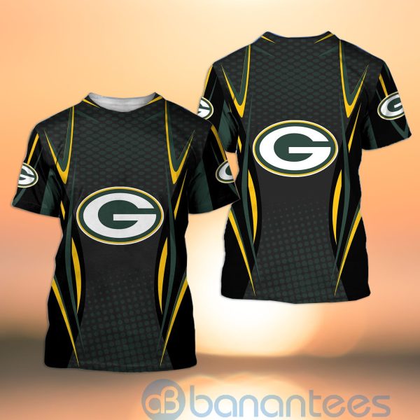 Green Bay Packers NFL American Football Sporty Design 3D All Over Printed Shirt Product Photo