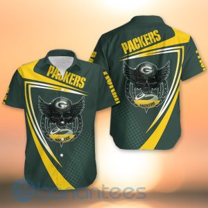 Green Bay Packers NFL Skull American Football Sporty Design 3D All Over Printed Shirt Product Photo