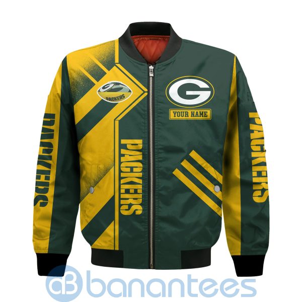 Green Bay Packers Super Bowl Champions Custom Name Number Bomber Jacket Product Photo