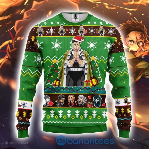 Gyomei Himejima Demon Slayer Anime Ugly Christmas Sweater Product Photo