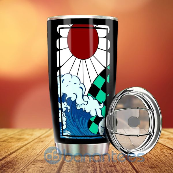 Hanafuda Great Wave Tumbler Custom Tanjiro Uniform Anime Demon Slayer For Fans Product Photo