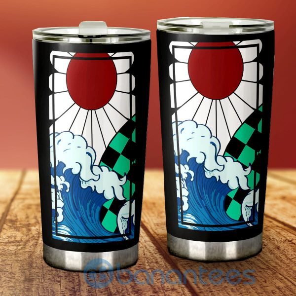 Hanafuda Great Wave Tumbler Custom Tanjiro Uniform Anime Demon Slayer For Fans Product Photo