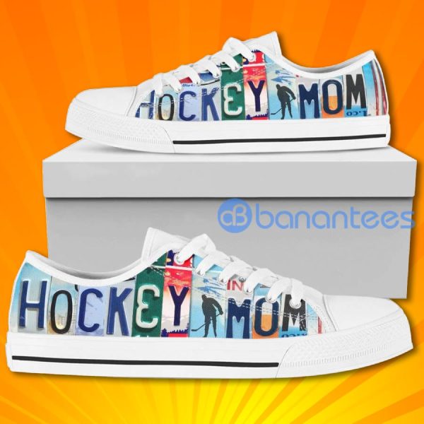 Hockey Mom Special Design Graphic Low Top Canvas Shoes For Women Product Photo