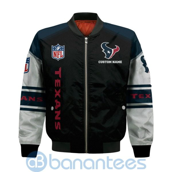 Houston Texans Custom Name Bomber Jacket Product Photo