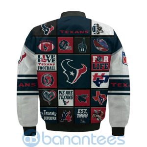 Houston Texans Custom Name Bomber Jacket Product Photo