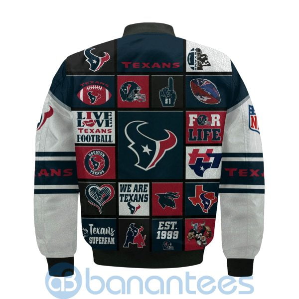 Houston Texans Custom Name Bomber Jacket Product Photo