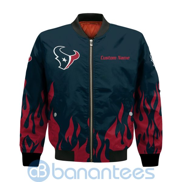 Houston Texans Football Team Logo Disney Mickey Custom Name Bomber Jacket Product Photo
