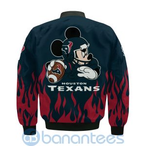 Houston Texans Football Team Logo Disney Mickey Custom Name Bomber Jacket Product Photo