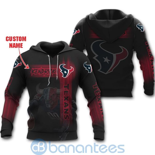 Houston Texans Mascot Custom Name 3D All Over Printed Shirt Product Photo