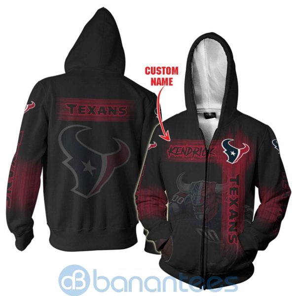 Houston Texans Mascot Custom Name 3D All Over Printed Shirt Product Photo