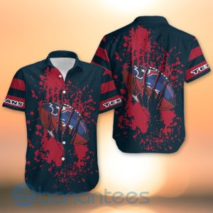 Houston Texans Skull Hand NFL Football Team Logo Ball 3D All Over Printed Shirt Product Photo