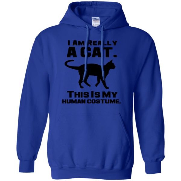 I Am Really A Cat This Is My Human Costume T Shirt Hoodie Product Photo