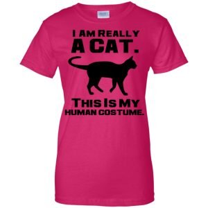 I Am Really A Cat This Is My Human Costume T Shirt Hoodie Product Photo