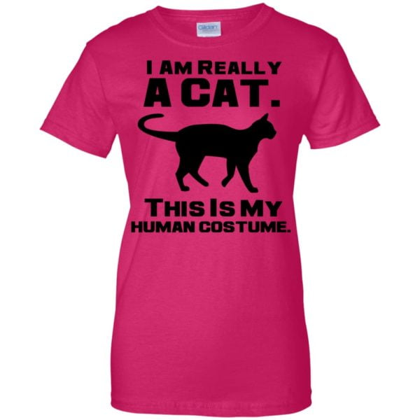 I Am Really A Cat This Is My Human Costume T Shirt Hoodie Product Photo